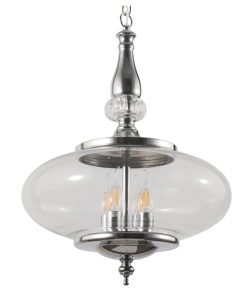 Подвесной светильник Crystal Lux Miel SP4 Chrome CRYSTAL LUX ДИЗАЙНЕРСКИЕ, MIEL 102839 Хром  - Вид №1
