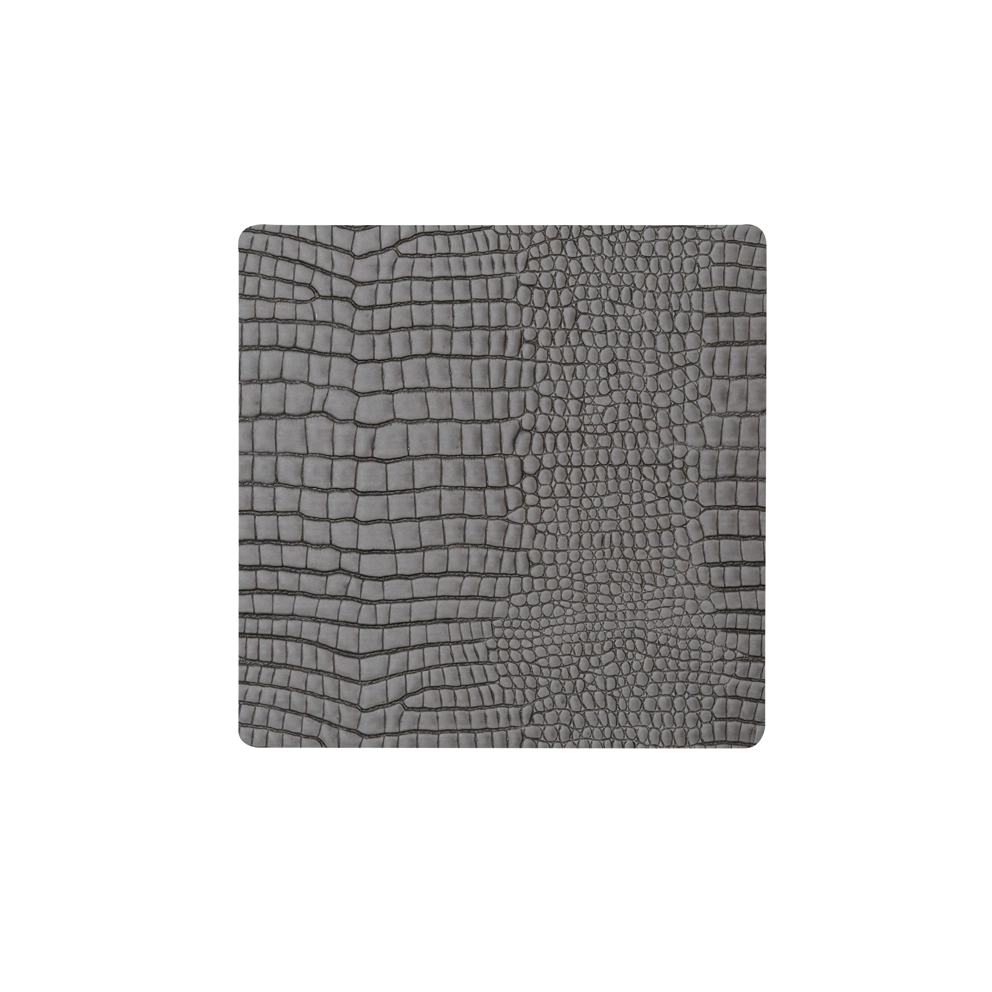 9899 CROCO silver-black подстаканник квадратный 10x10 см, толщина 2мм;LIND DNA