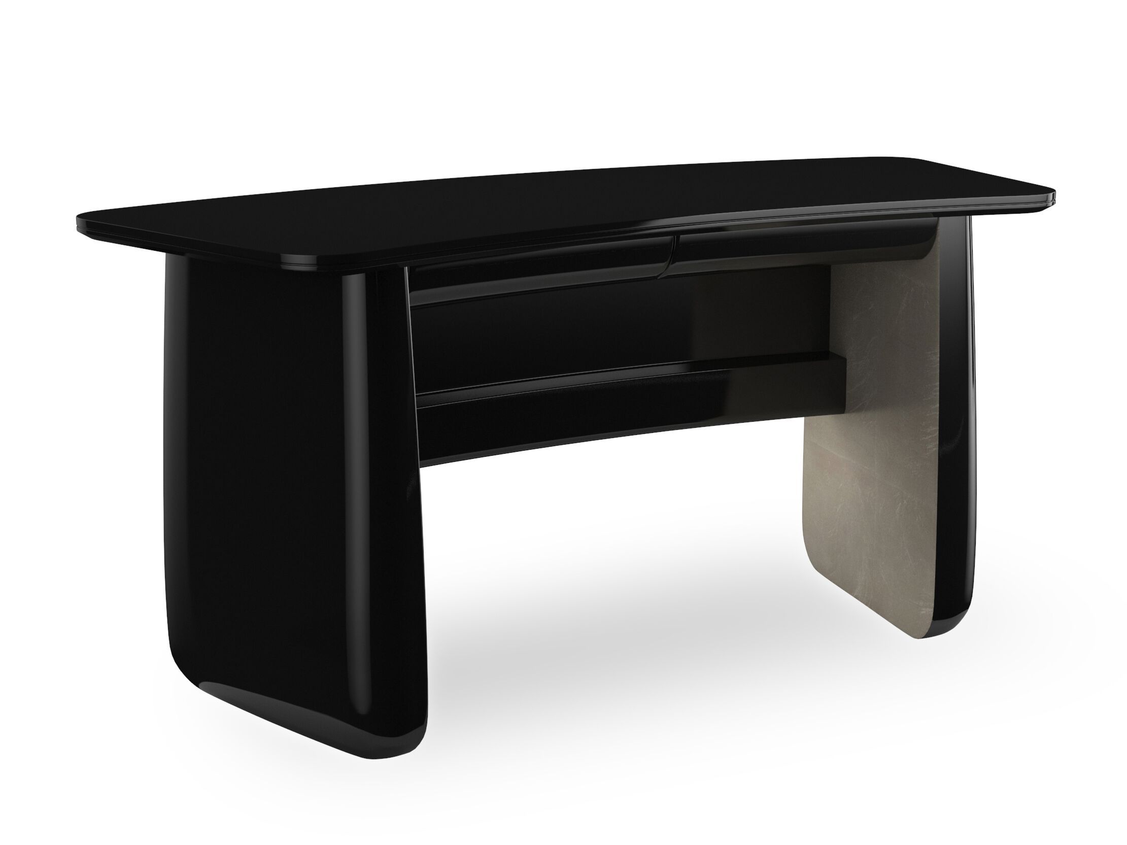 Стеклянный стол с ящиками Caracole кабошон ARCH-00035732