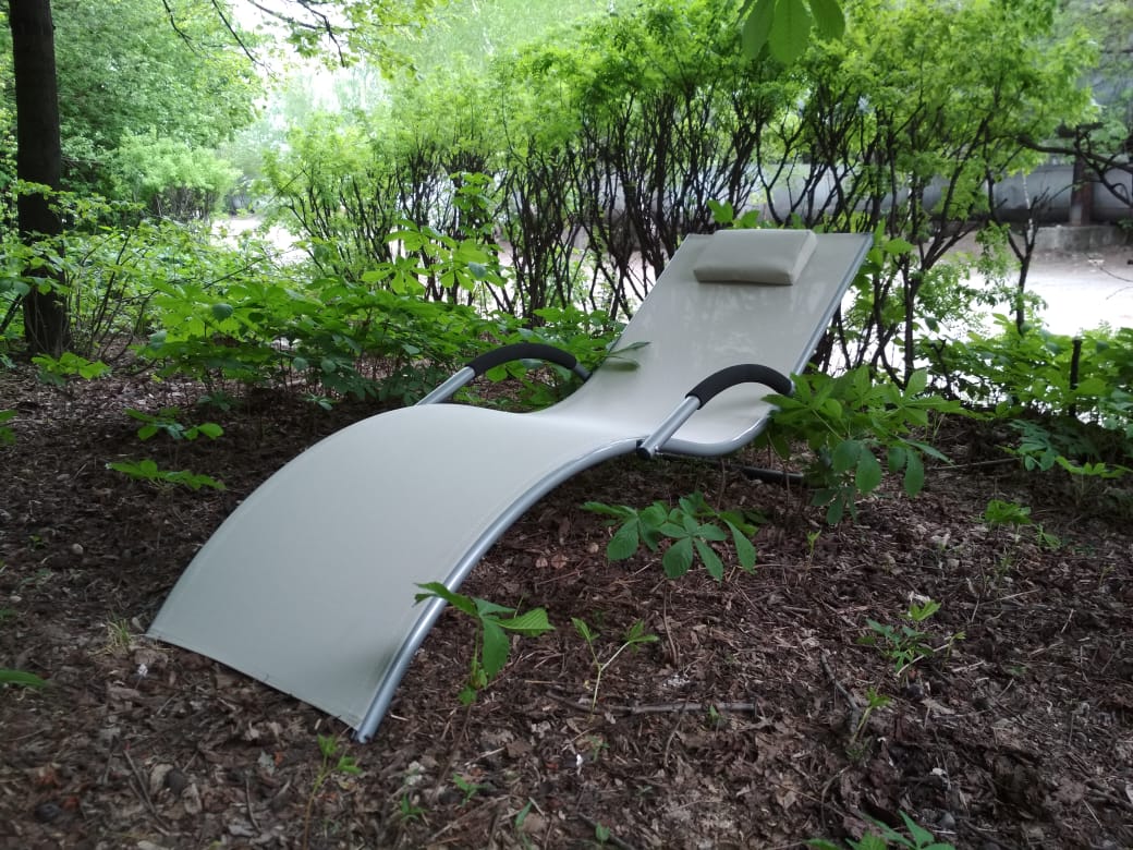 Шезлонг-лежак 68х176 см кремовый Garden Way BRIGO 770505 GARDEN WAY  00-3885121 Бежевый  - Вид №2