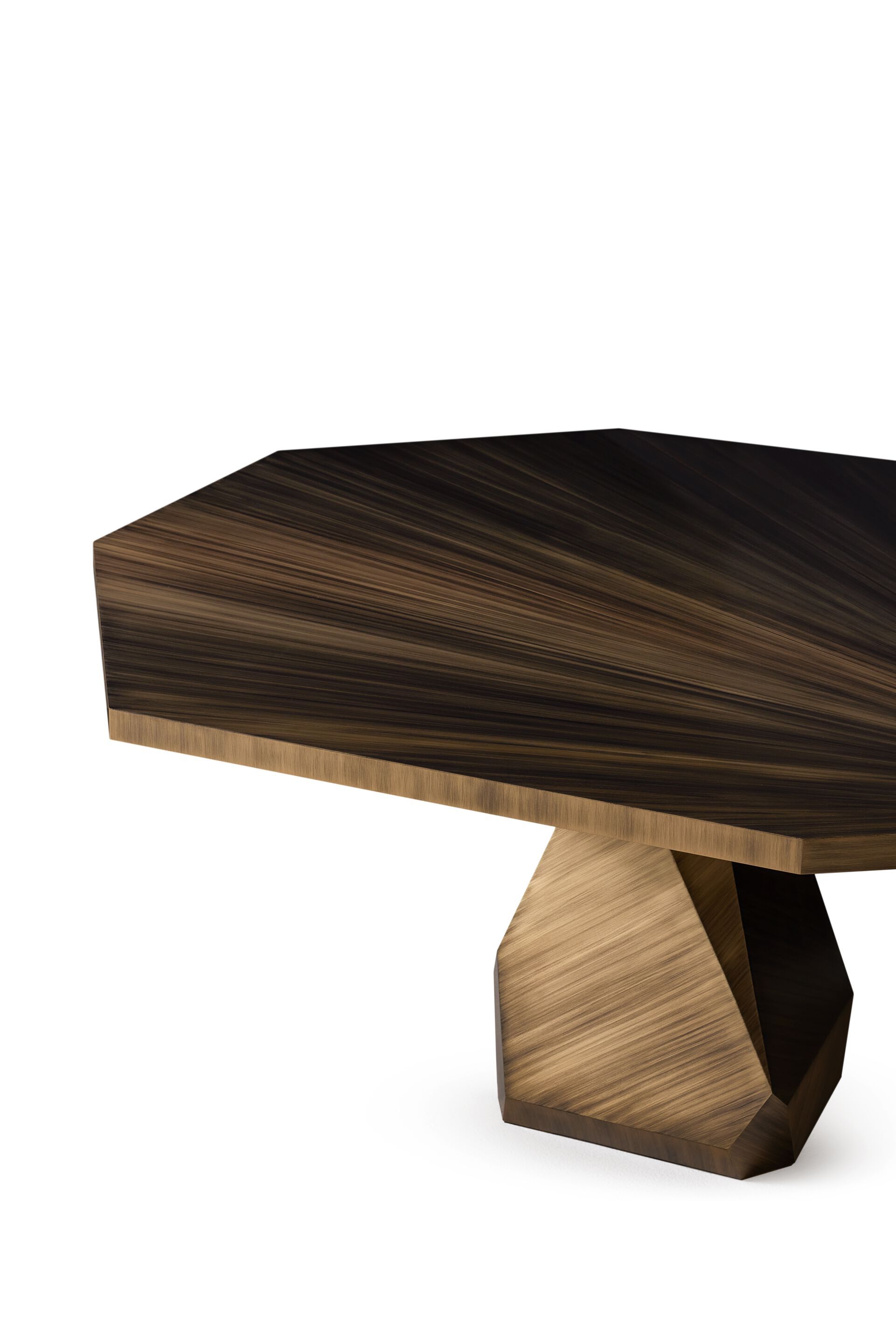 Круглый латунный обеденный стол с центральным основанием Ginger & Jagger Земля на Землю ARCH-00067775 - Вид №2