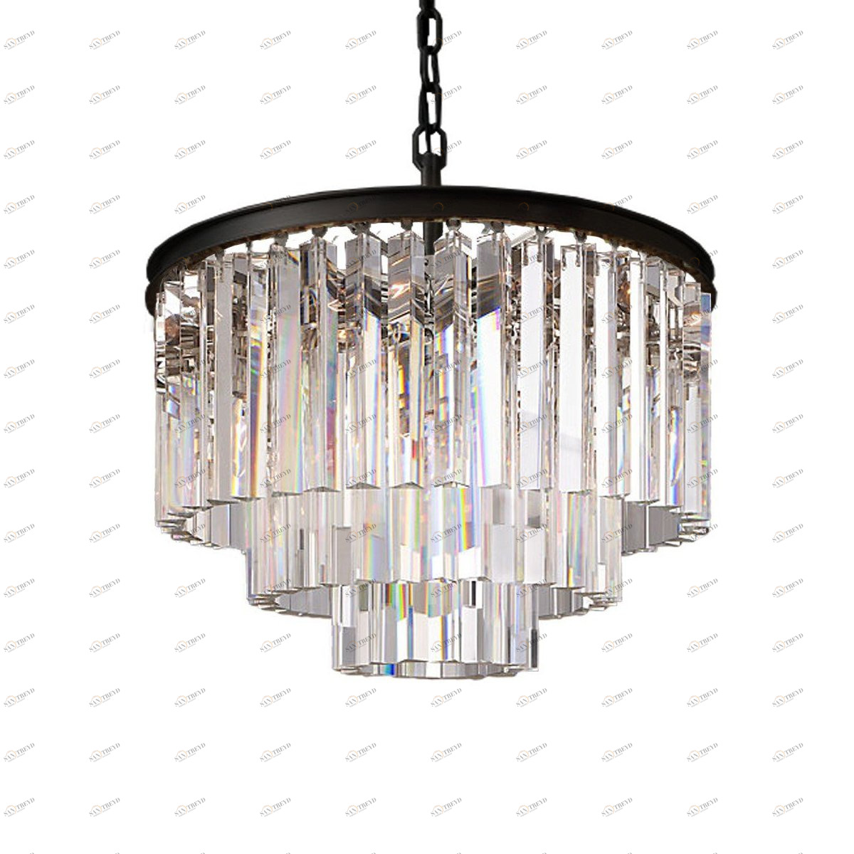 Подвесной светильник Odeon 6 black/clear от Delight Collection KR0387P-6/clear DELIGHT COLLECTION ДИЗАЙНЕРСКИЕ 243735 Прозрачный;черный 