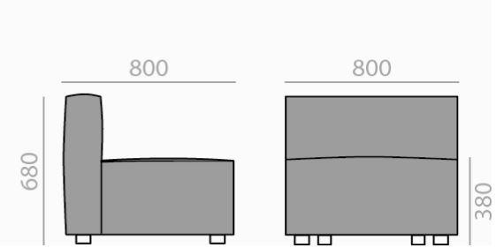 Andreu World Секционный модульный диван из ткани Dado sun-id-1371204 - Вид №8