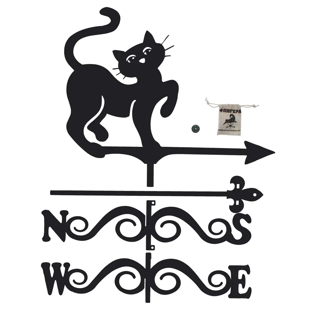 Флюгер большой Duck&Dog «Кошка» DUCKANDDOG STLM-2123697
