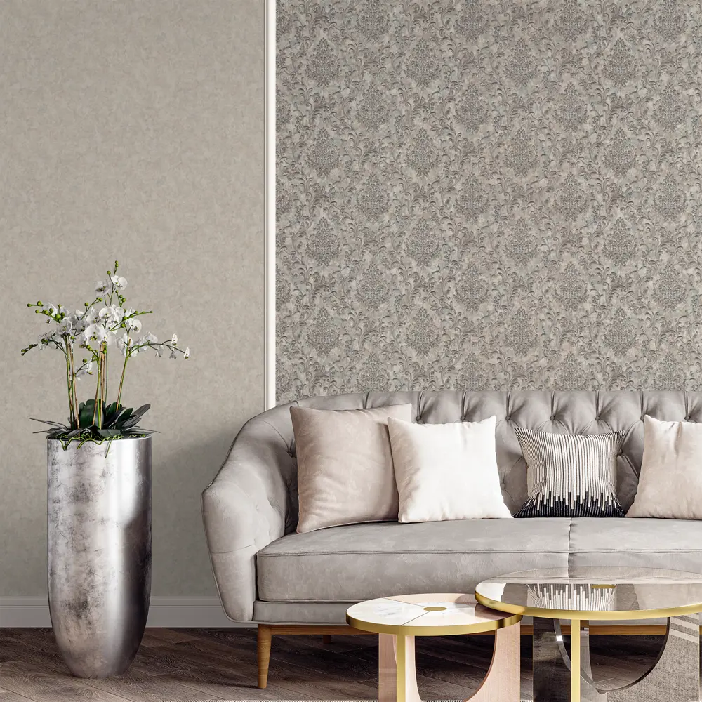 Обои флизелиновые Home Color Diamond бежево-зеленые 1.06 м HC71782-27 83537060 STLM-2138317 - Вид №2