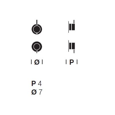 Смеситель для душа с 2 отверстиями из нержавеющей стали с переключателем Rexa MAE ARCH-00017017