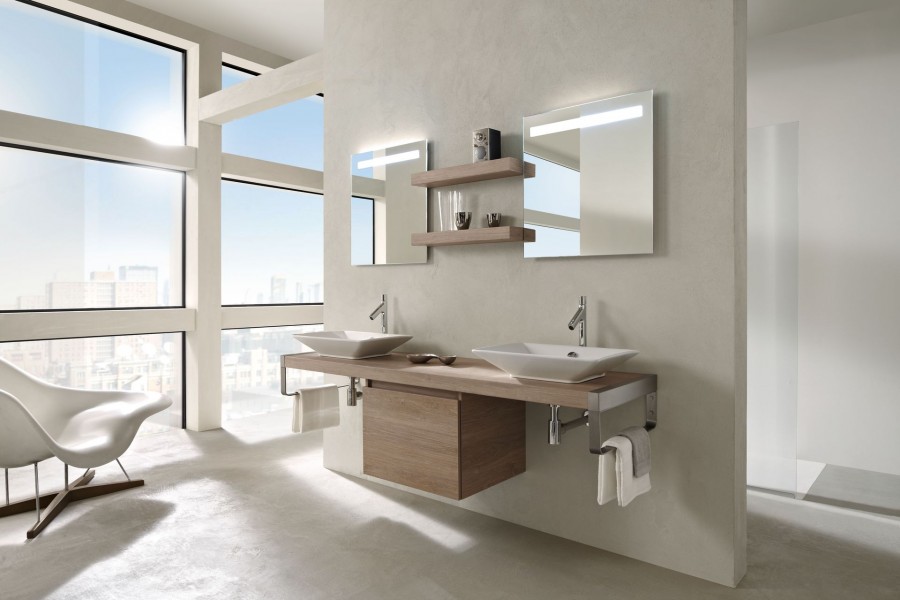 EB53-XXXX-E10 Столешница на заказ от 600 до 1399 мм с отверстием для раковины rêve е4819 Jacobdelafon PARALLEL Santreyd - Вид №1