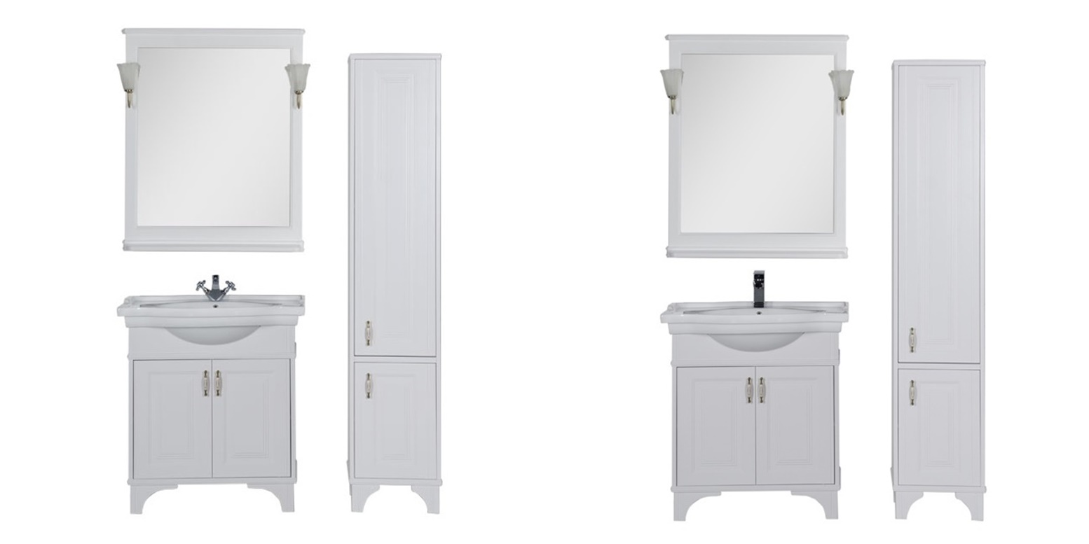 Комплект мебели Aquanet Валенса 80 белый 00180457 - Вид №1