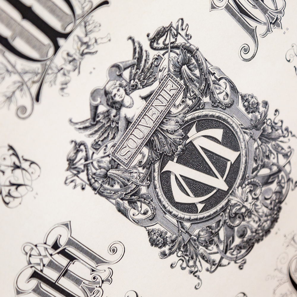 21080909 Арт-постер «Монограмма 34» Object Desire Азбука мечты  - Вид №4