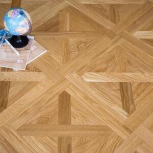 Модульный паркет Coswick Шато Дуб Селект (Гладкая) 431х431 мм.