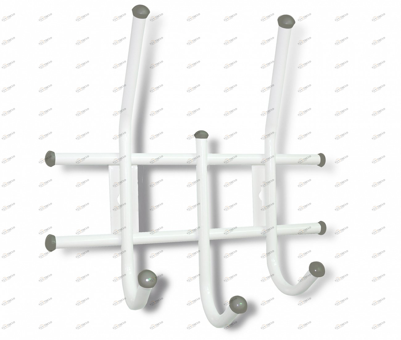 Вешалка Настенная Standart 3 бело-серая SHEFFILTON ДИЗАЙНЕРСКИЕ 015082 Белый;серый 