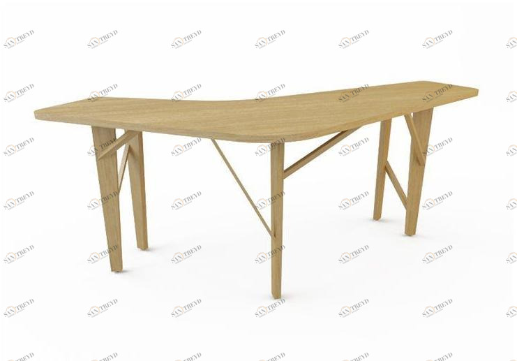 Quinze & Milan Высокий деревянный стол Room 26 sun-id-1478001