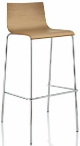 ALMA DESIGN Штабелируемый табурет из стали и дерева Anouk