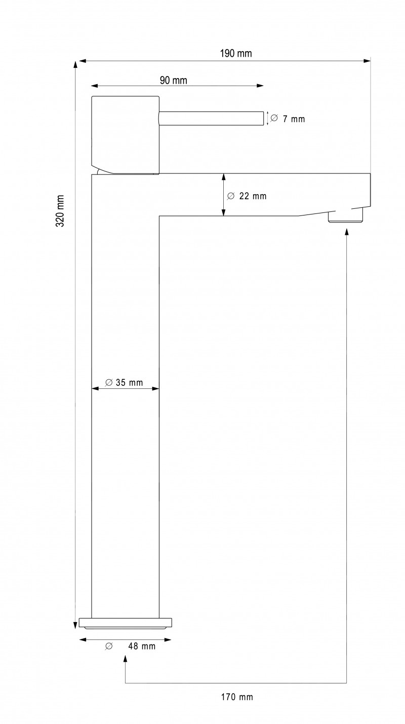 LA2518M111 Смеситель для раковины высокий Prime  Laredo Martí 1921 Marti 1921  - Вид №8