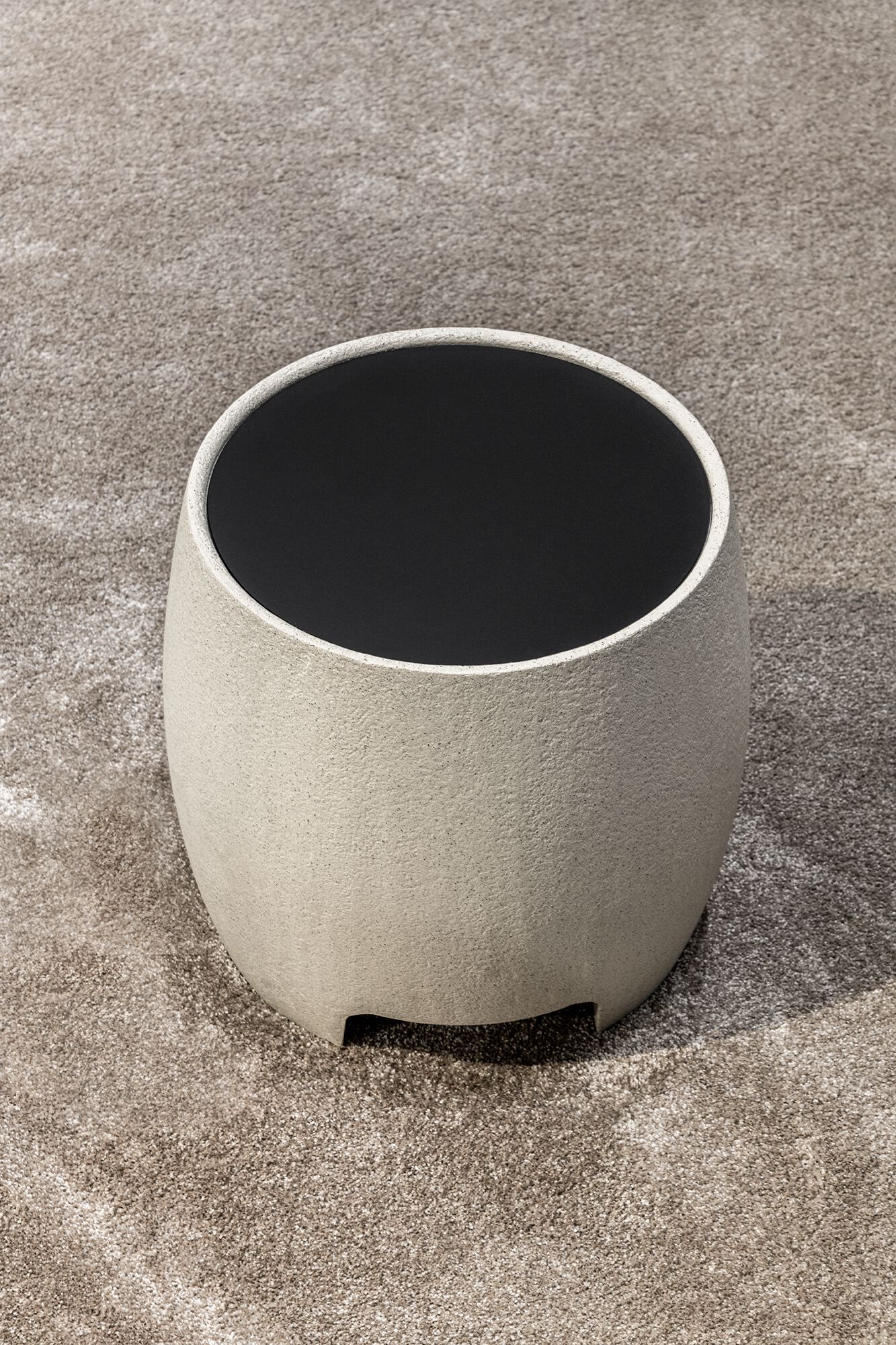 Высокий круглый журнальный столик из бетона и стекла MisuraEmme BOSTON ARCH-00116966 - Вид №2