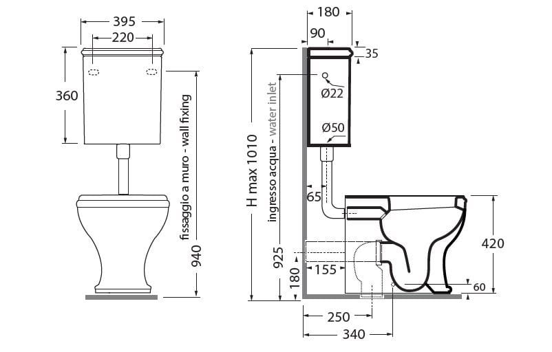 Керамическая разгрузочная коробка Azzurra Ceramica CHARME ARCH-00127146 - Вид №2