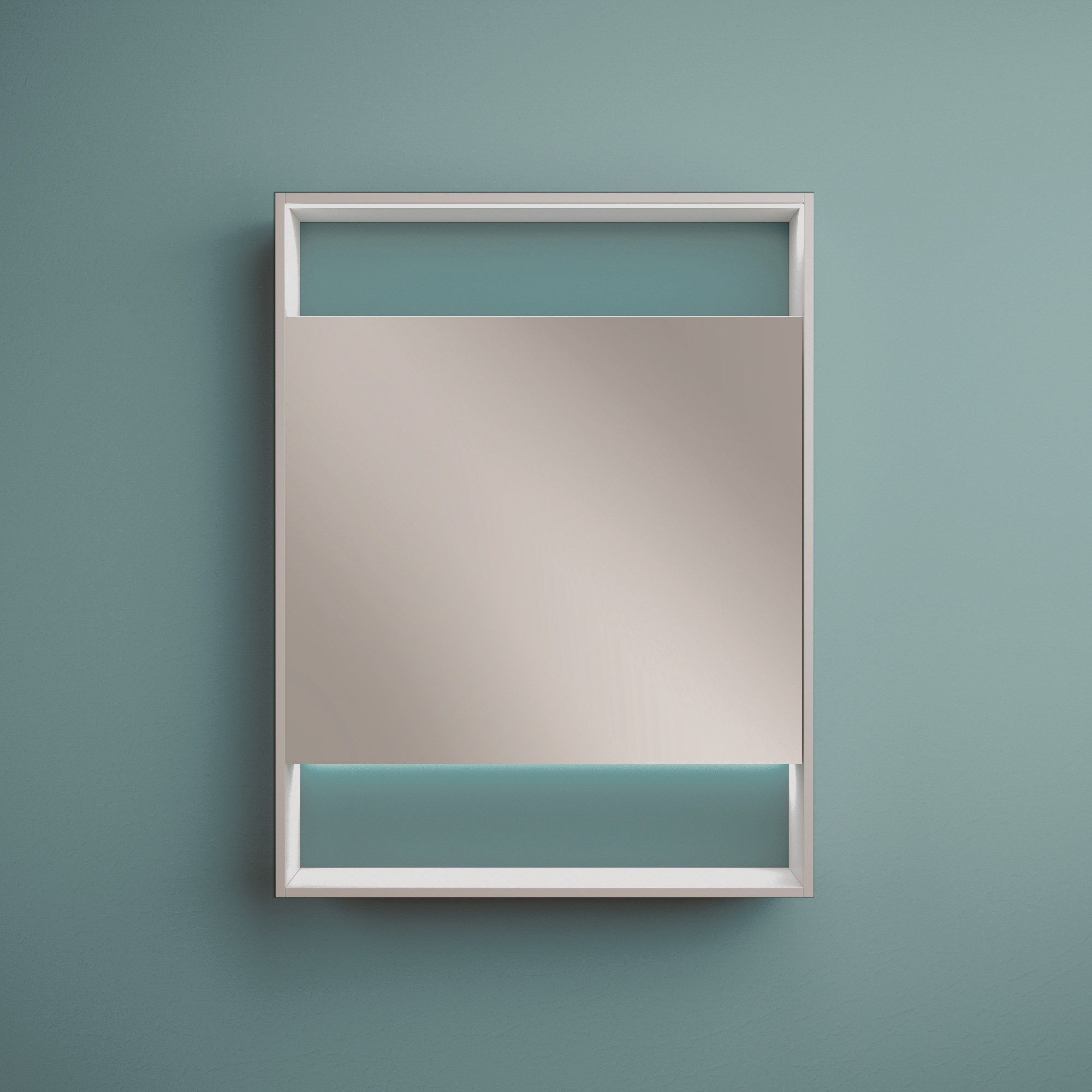 Прямоугольное зеркало с настенным контейнером Mobilcrab Fount ARCH-00004037 - Вид №4