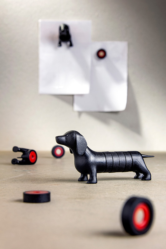 Набор магнитов Dachshund Qualy QL10174BK - Вид №1