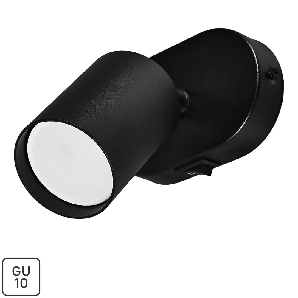 Спот поворотный Arte Lamp Aquarius 1 лампа GU10 2 м² цвет черный STLM-2141312
