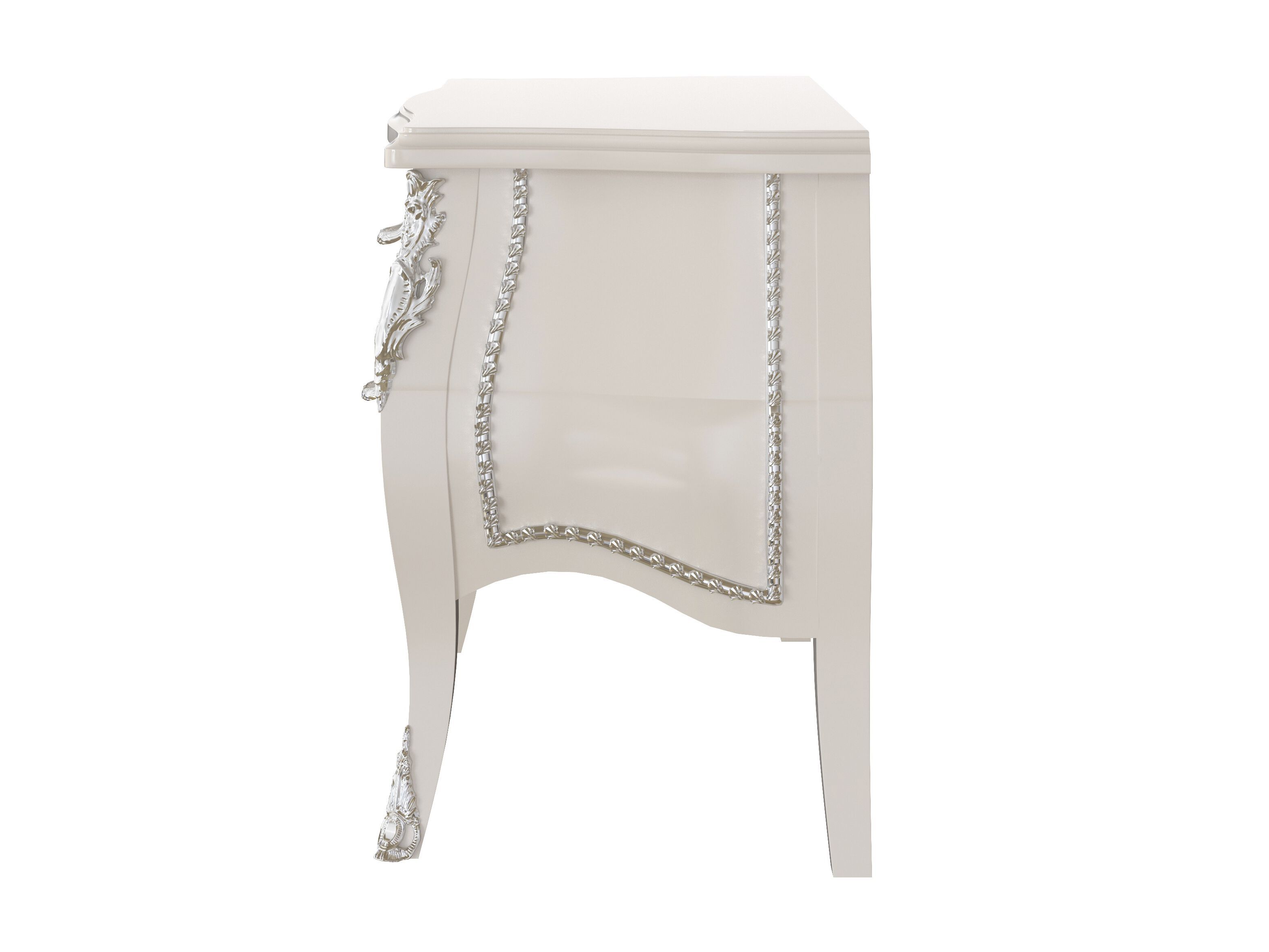 Деревянная прямоугольная тумбочка с ящиками Modenese Luxury Interiors SILVER GRACE ARCH-00037649 - Вид №2