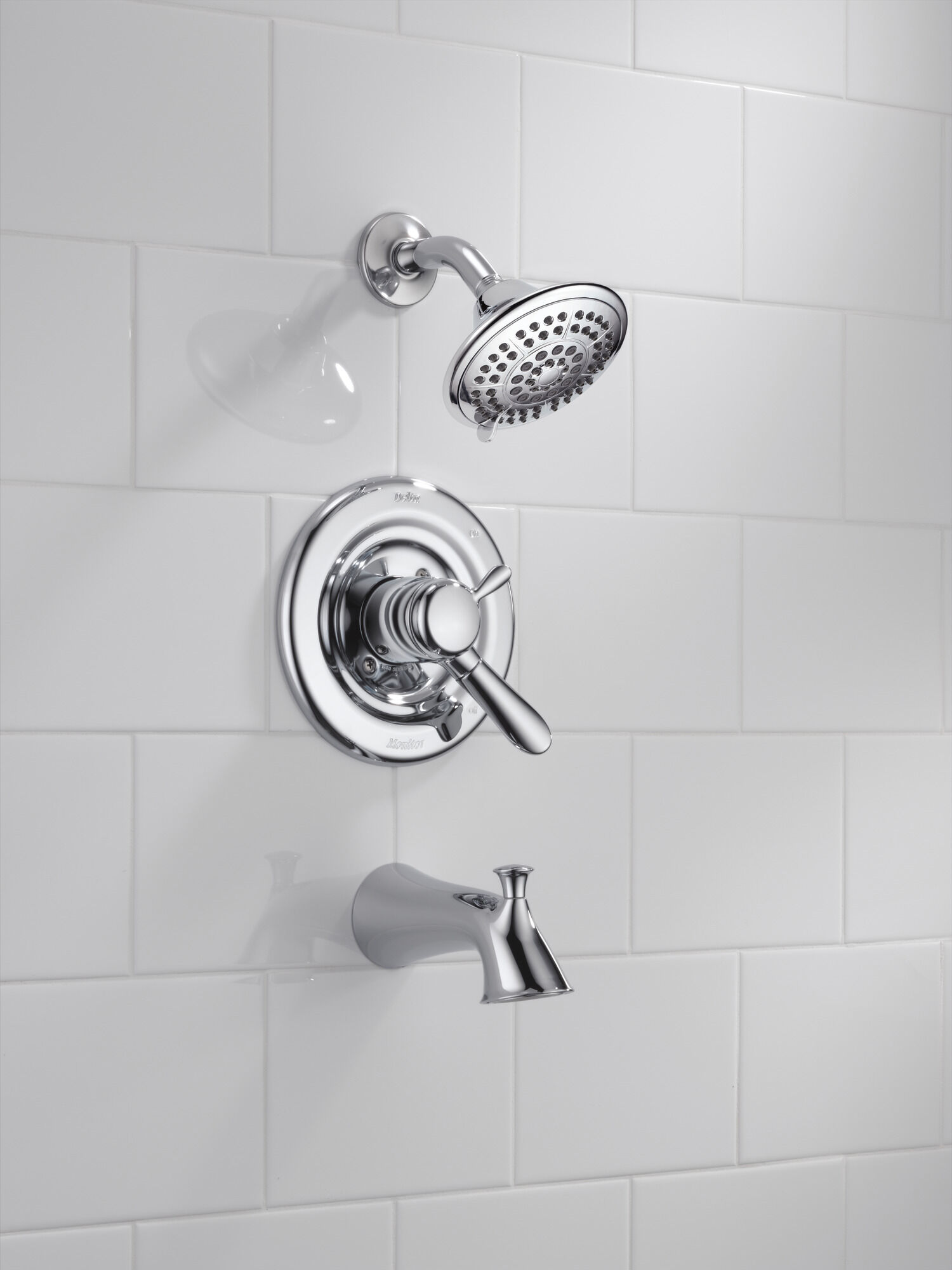 T17438 Для ванны и душа Monitor® 17 Series Delta Faucet Lahara Хром  - Вид №2