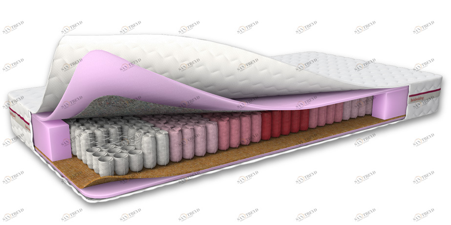 Матрас с независимым пружинным блоком 120x190 "Тритон 2" BELABEDDING  129369 Белый 