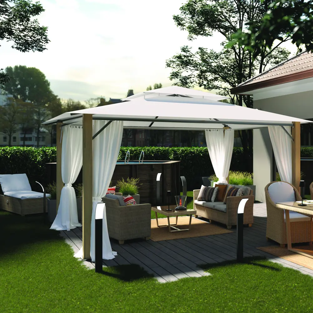 Набор садовой мебели Naterial Medena полиротанг цвет бежевый STLM-2075461 - Вид №8