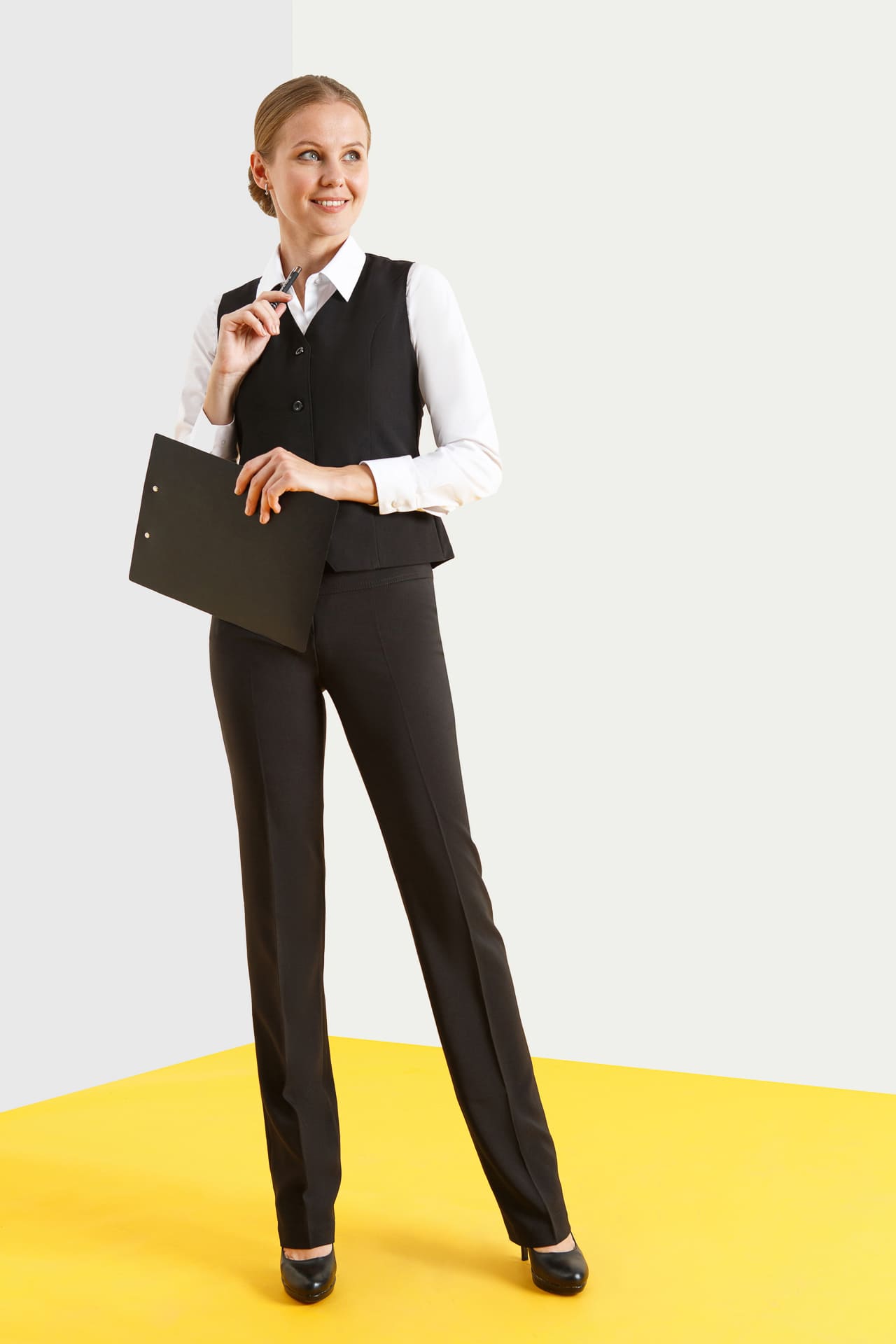 62874 Жилет  женский BLACK El-Risto  Одежда для официантов  размер 48  - Вид №4