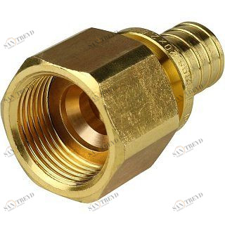 Переходник ВР 20x3/4" аксиальный для труб из сшитого полиэтилена STOUT SFA0002002034