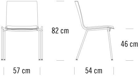 Thonet Штабелируемый пластиковый стул со встроенной подушкой S 160 sun-id-1368333 - Вид №1