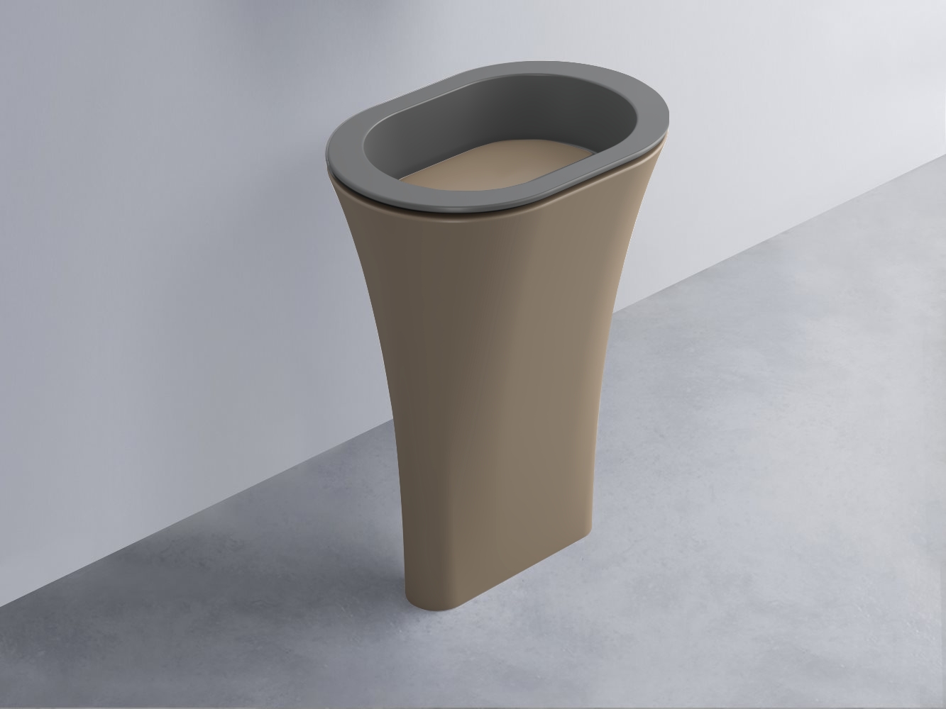 AMLA65-CM+AMPILO-AN+AMCOLO-AN Раковина Amedeo Ovale отдельностоящая cielo Enjoy + Amedeo Ceramica Cielo