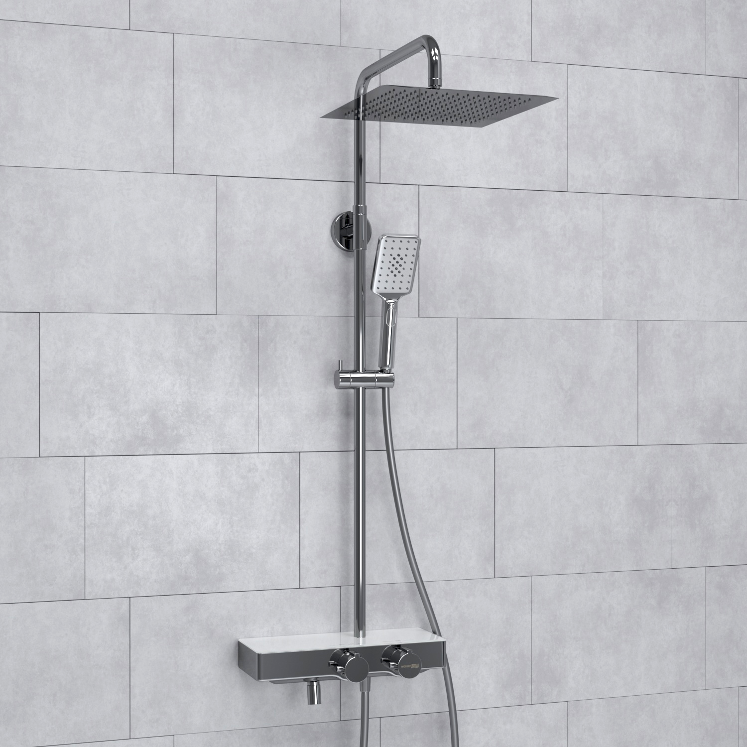 A113.118.126.CH Thermo Душевой комплект с термостатическим смесителем WasserKRAFT 