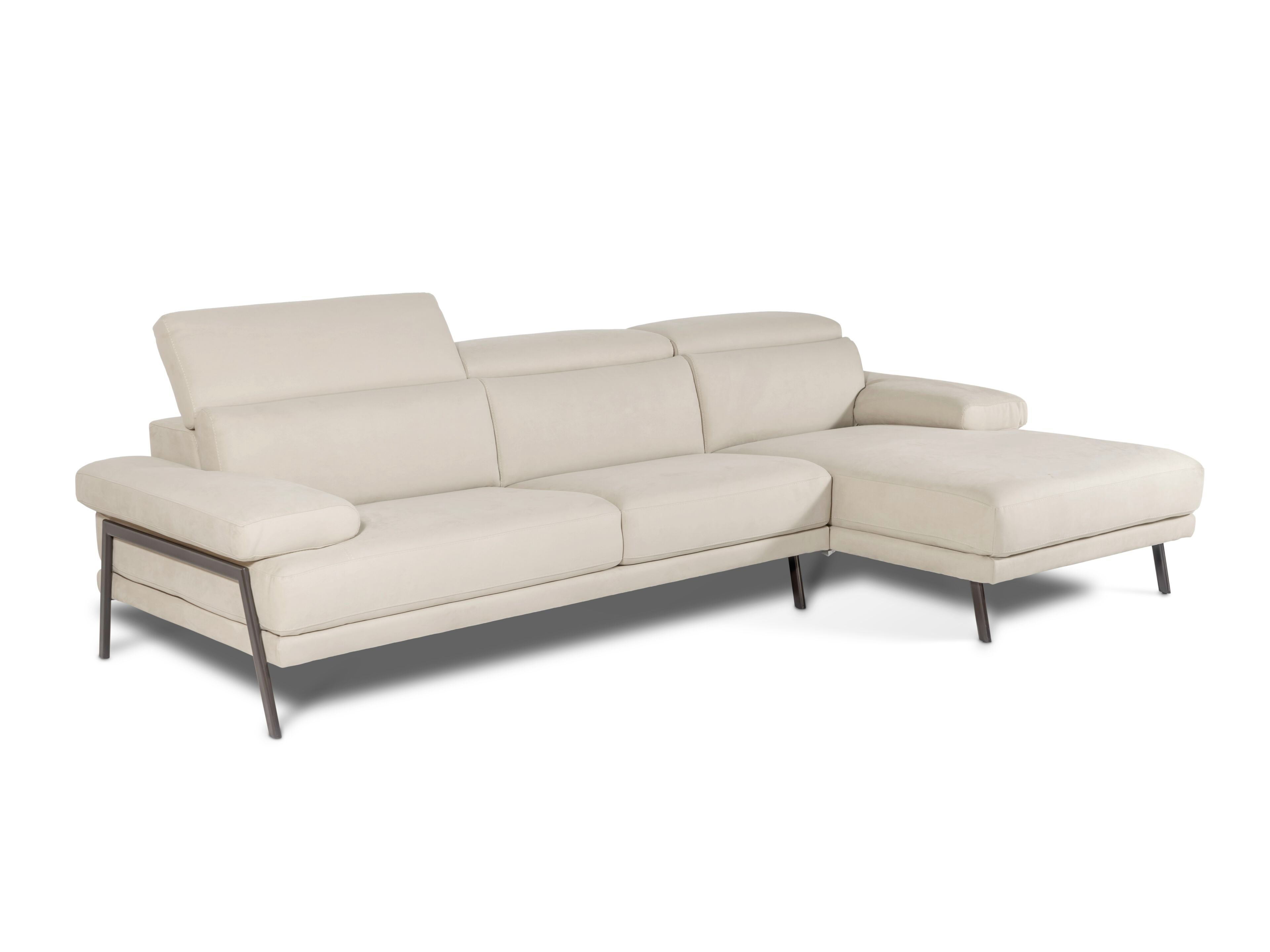 Модульный кожаный диван с подголовником и полуостровом Calia Italia премиум ARCH-00061715 - Вид №1