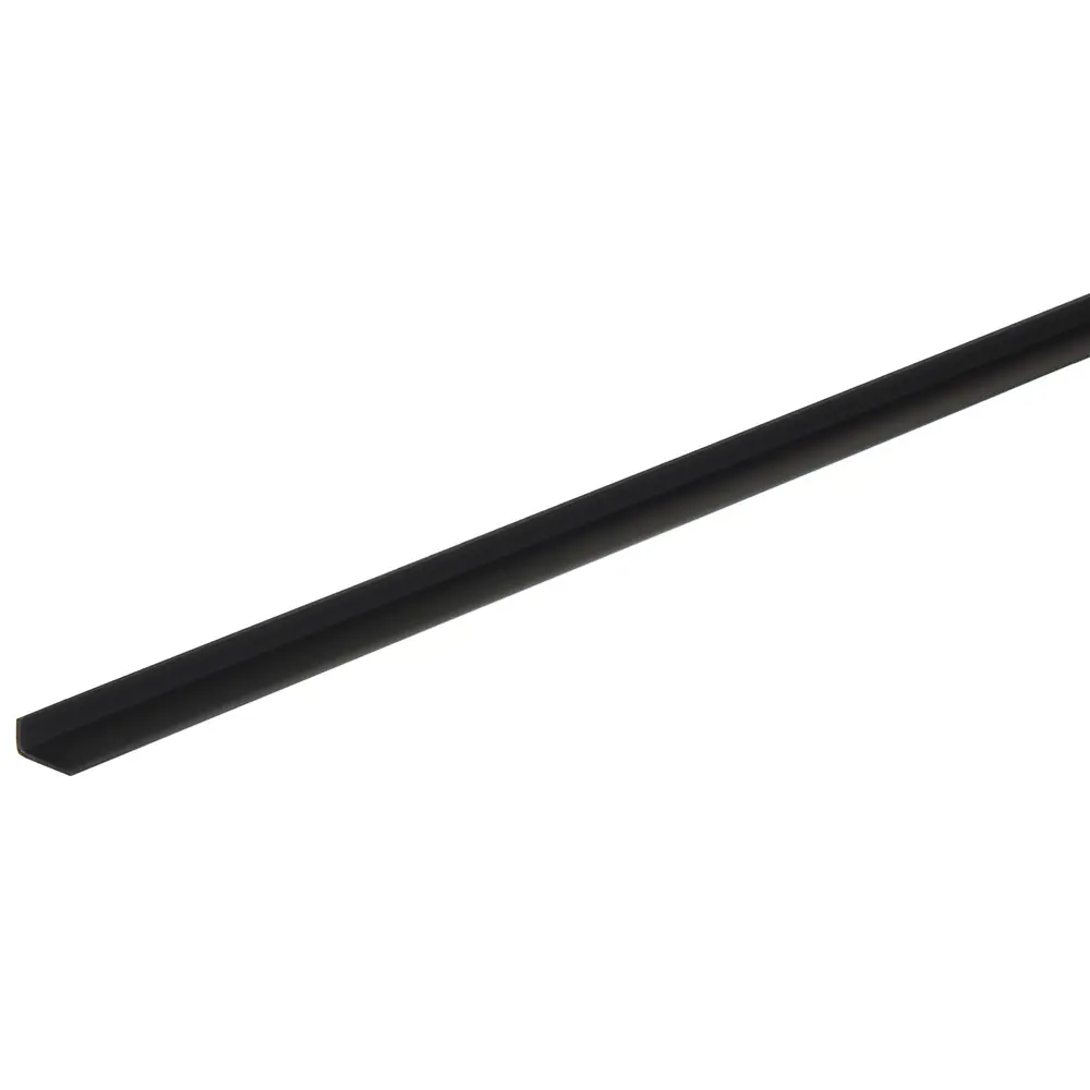 Уголок ПВХ 20x10x1.5x2000 мм цвет черный 10894001 STLM-2193028 GAH ALBERTS 