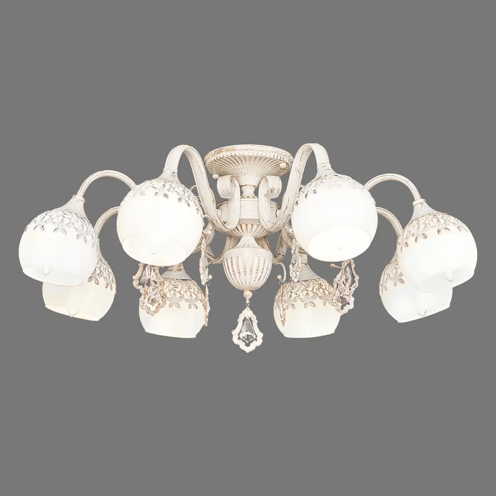 Люстра Louis 8хЕ27х60 Вт цвет белый 81961416 STLM-2153800 LAMPLANDIA  - Вид №4
