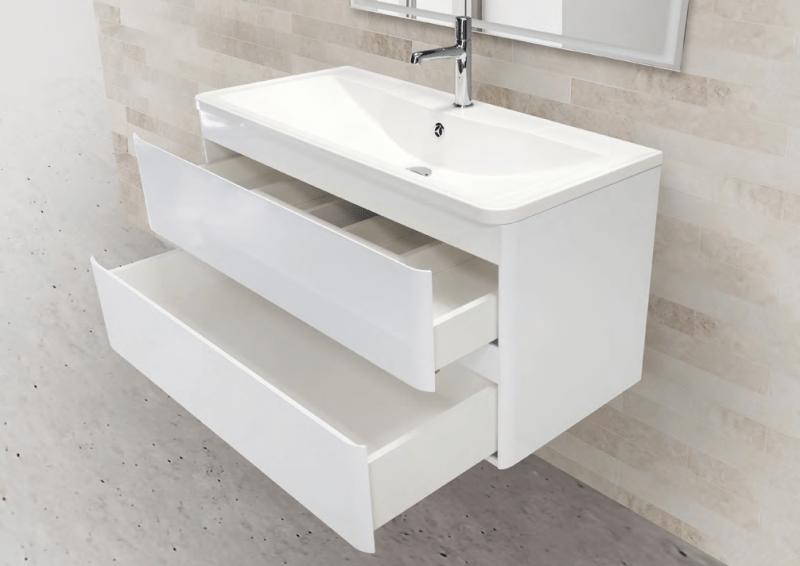 Мебель для ванной BelBagno ALBANO-1000-BL ACQUA - Вид №1