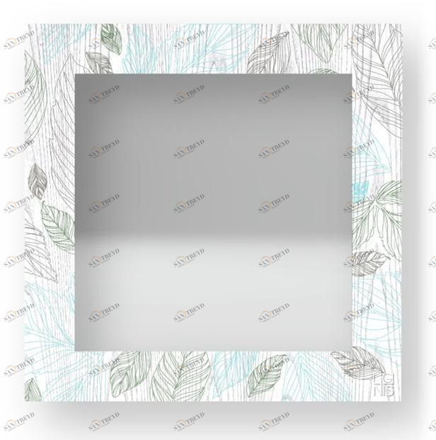 LIGNIS® Квадратное настенное зеркало в раме Dolcevita nature 12.051