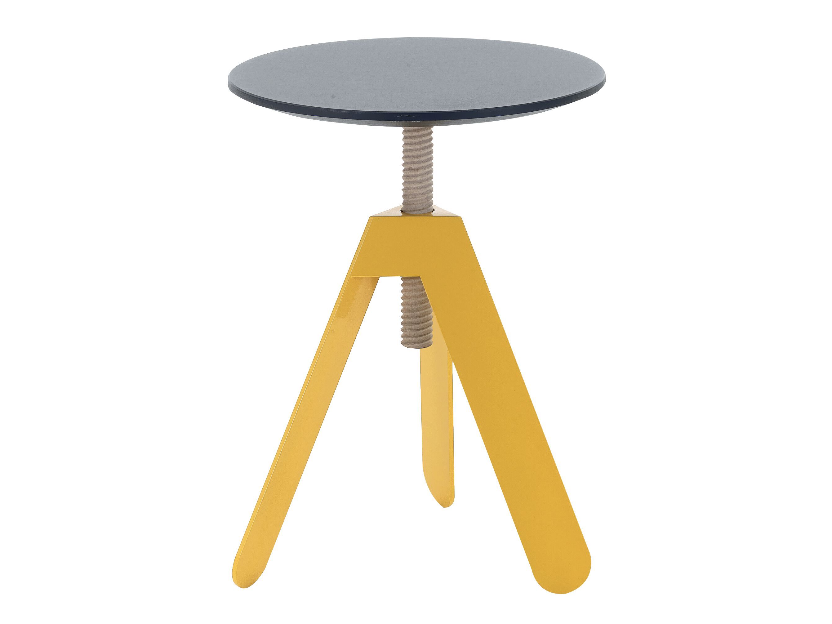 Журнальный столик с регулируемой высотой из стали и дерева Bontempi Casa BASALTO ARCH-00152127