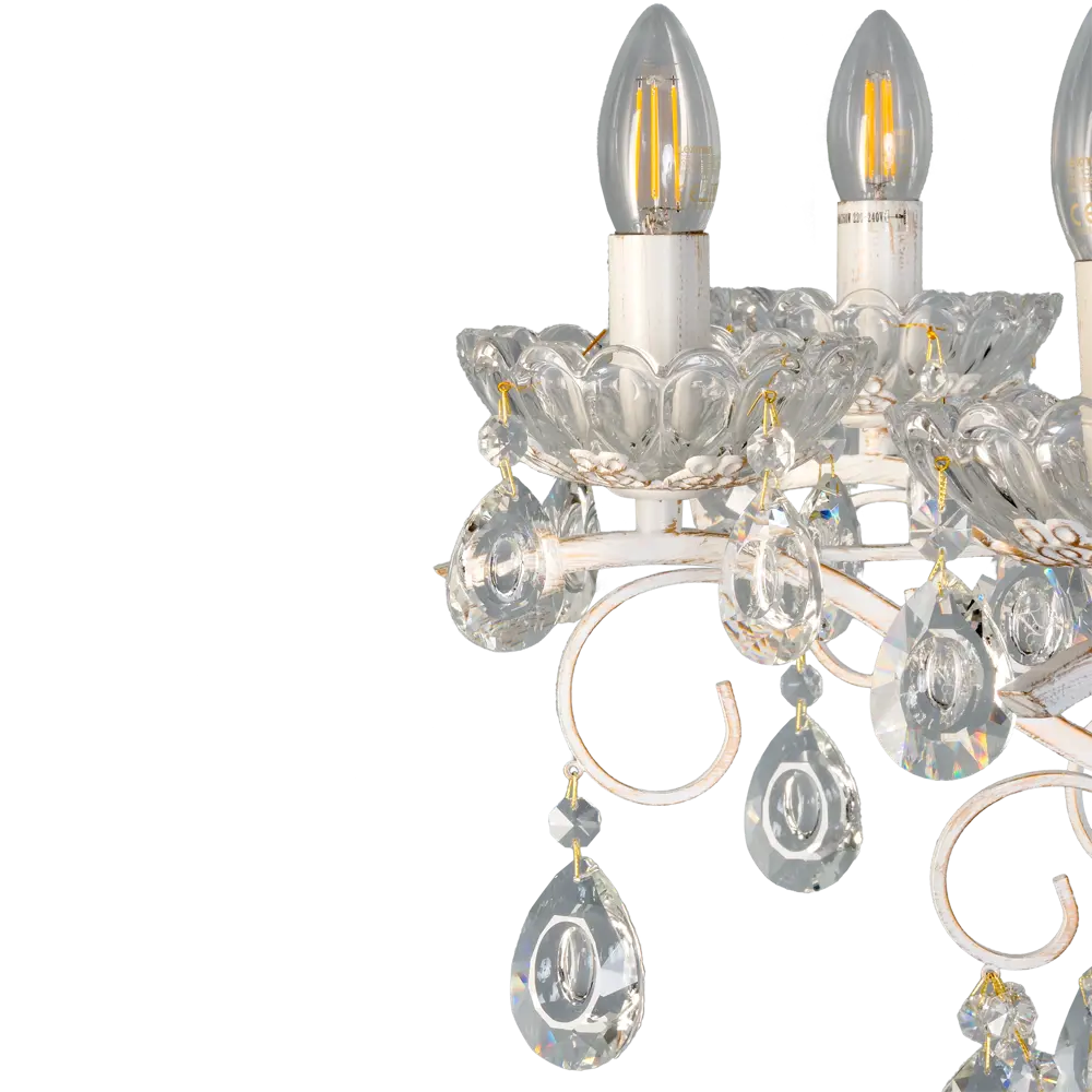 Люстра Eurosvet «Tenderness» 10061/8, 8хЕ14х60 Вт, цвет белый STLM-2197541 - Вид №5