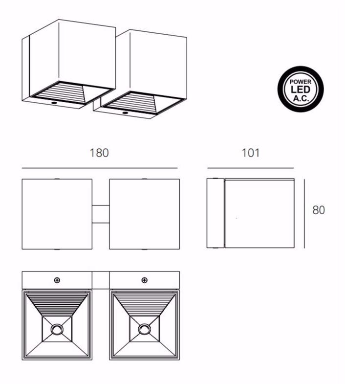 Milan Iluminacion Настенный светодиодный светильник с диммером Dau 6827-6828-6829 - Вид №7