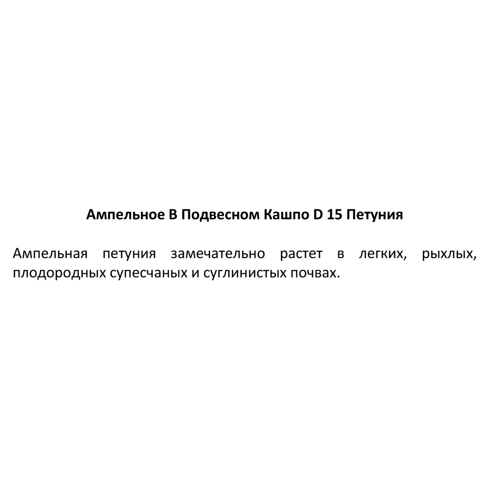 Петуния в кашпо ø15 h25 см 83248479 STLM-2144771 Santreyd  - Вид №1