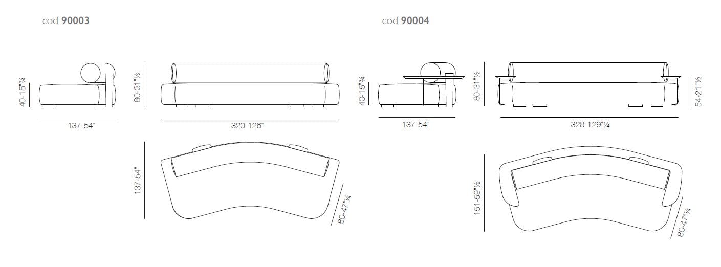 Модульный съемный диван Vibieffe Quite luxury ARCH-00141516 - Вид №7