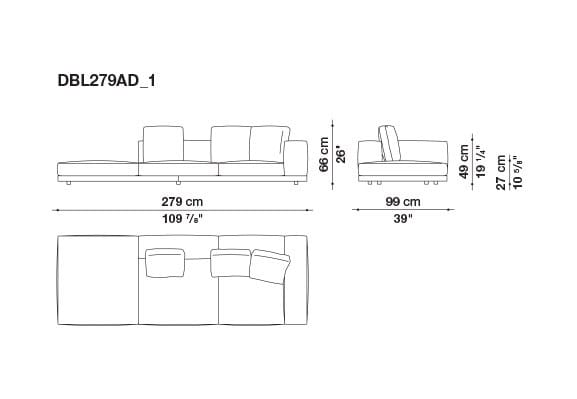 Кожаный диван B&B Italia док ARCH-00106863 - Вид №156
