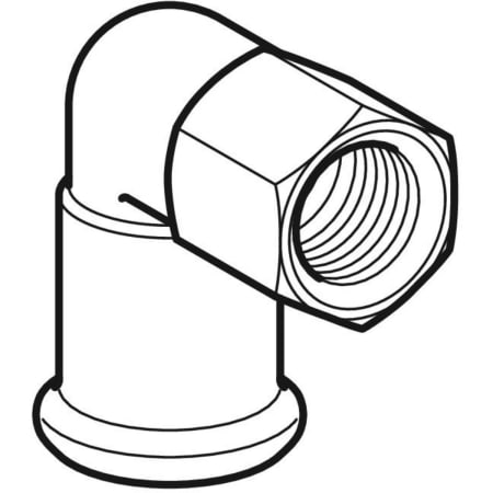 21660 Переходной угольник Geberit Mapress из углеродистой стали 90°, с внутренней резьбой Geberit  - Вид №1
