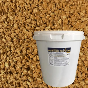 Резиновое покрытие Витолит цвет желтый