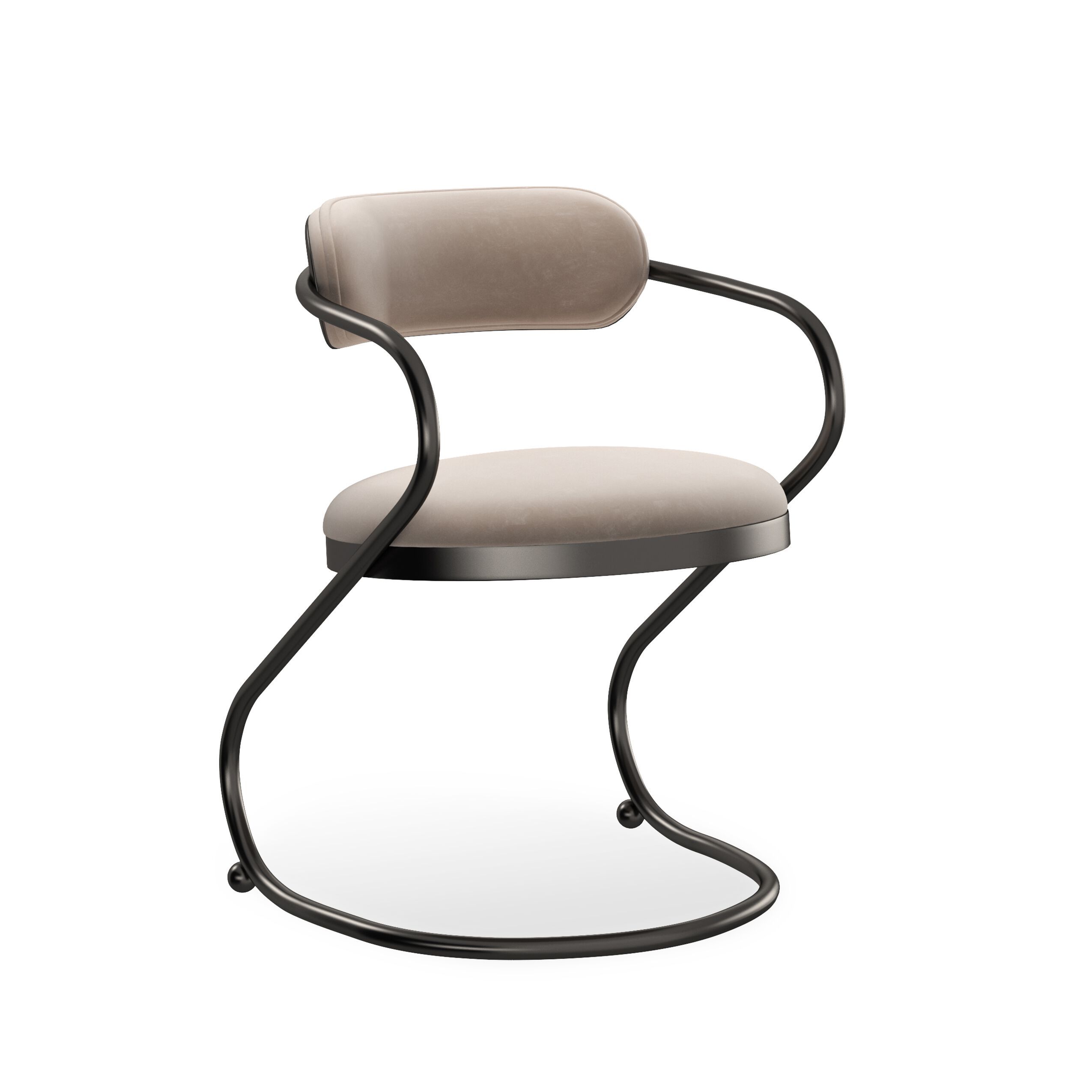 Металлический мягкий стул с открытой спинкой Caracole RETROSPECT ARCH-00103766 - Вид №8