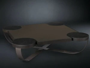 VGnewtrend Низкий квадратный журнальный столик из дуба Drummond 7511640.00