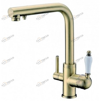 Zorg ZR 313 YF-PVD-BR Смеситель для кухни Zorg 305х225 