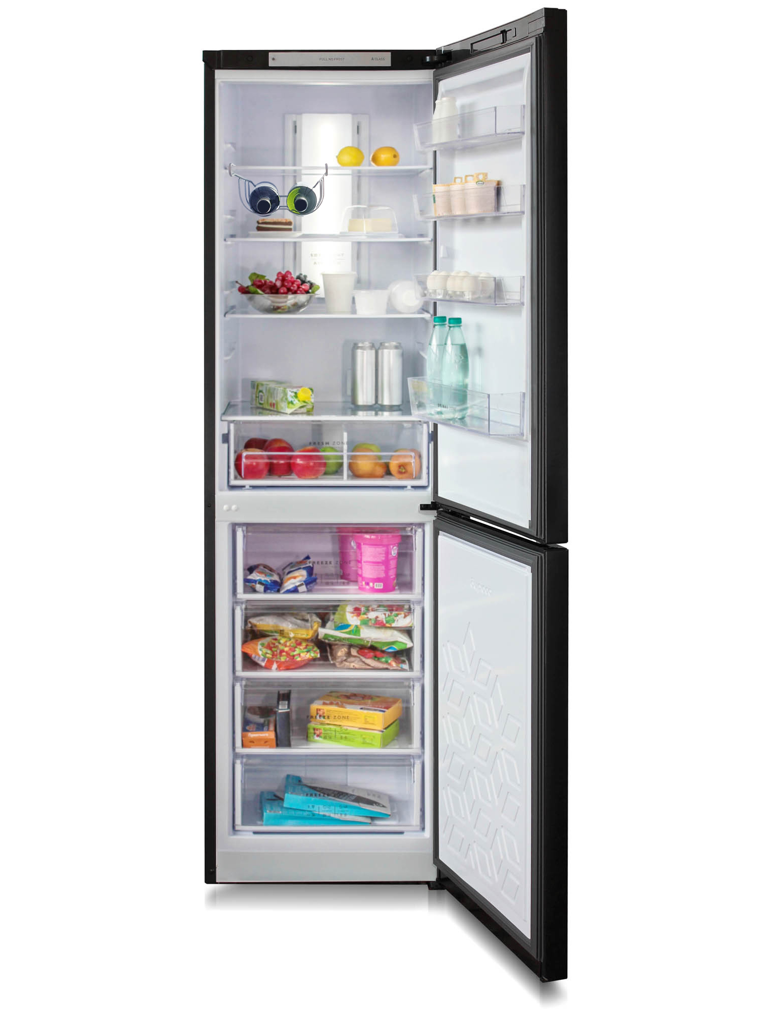 9066260 Холодильник с морозильником   Бирюса B980NF черный STDN-0037716 - Вид №4