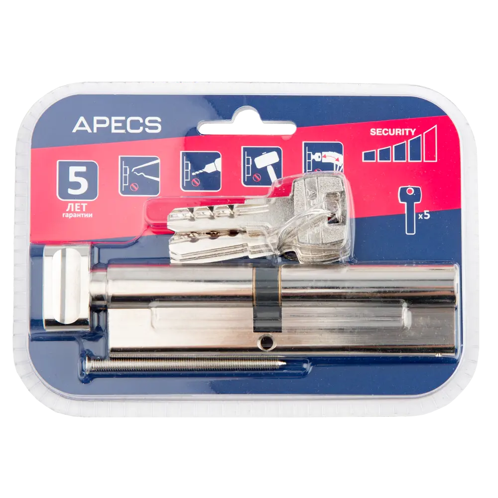 Цилиндр дверной APECS Pro с защитой от выбивания, 65x55 мм 85559801 PRO LM STLM-0063862 - Вид №2